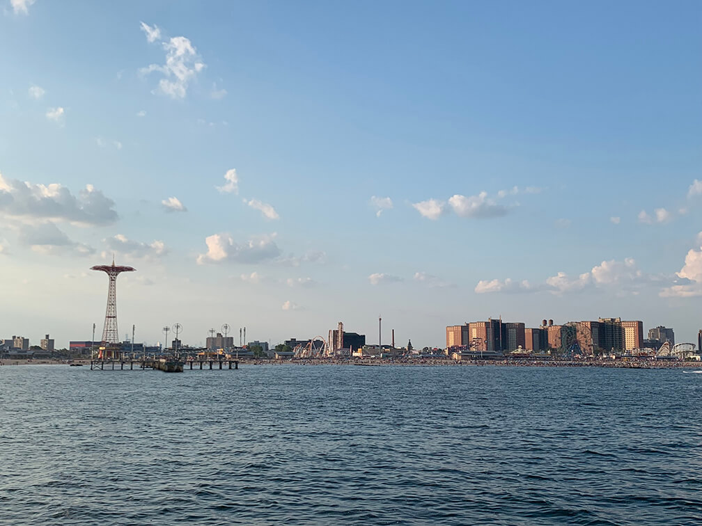 Coney Island desde el NYC ferry